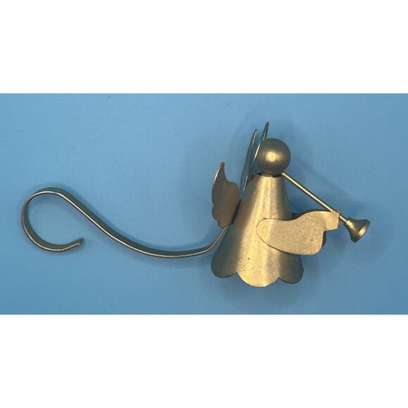 Vintage Metal Brass Angel Christmas Candle Snuffer Polished 5.5” Holidays - Picture 5 of 7